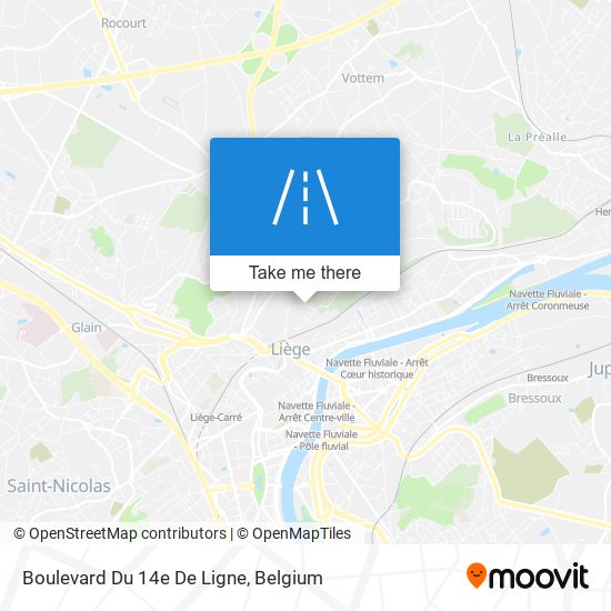 Boulevard Du 14e De Ligne map
