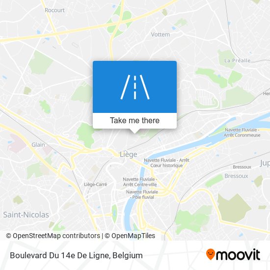 Boulevard Du 14e De Ligne plan