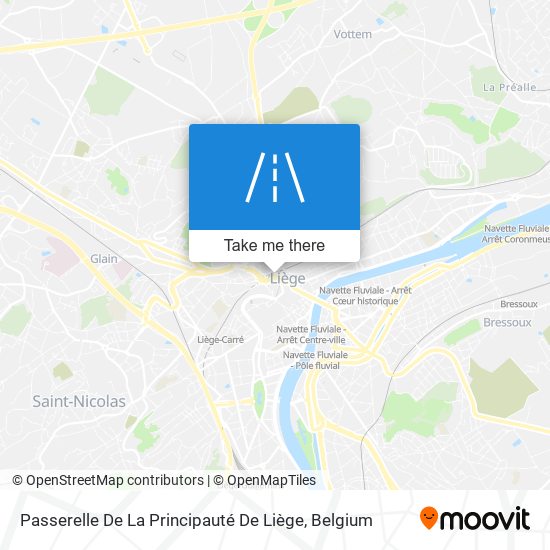 Passerelle De La Principauté De Liège plan