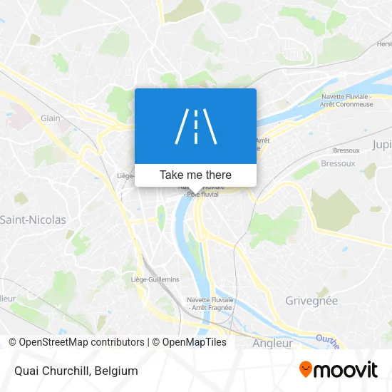 Quai Churchill map