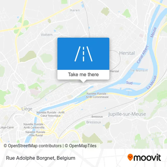 Adolphe Borgnet Street map