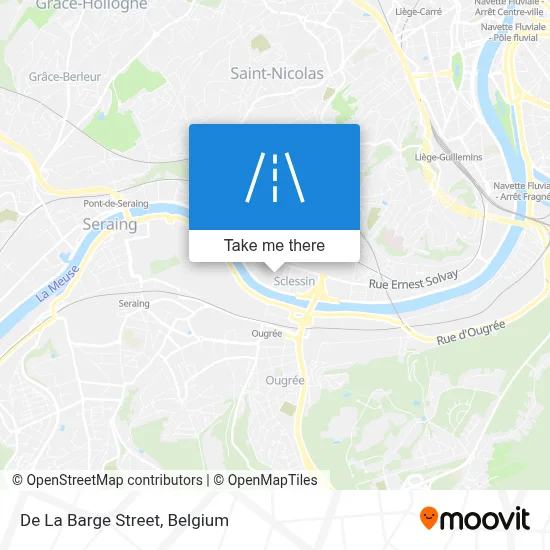 De La Barge Street map