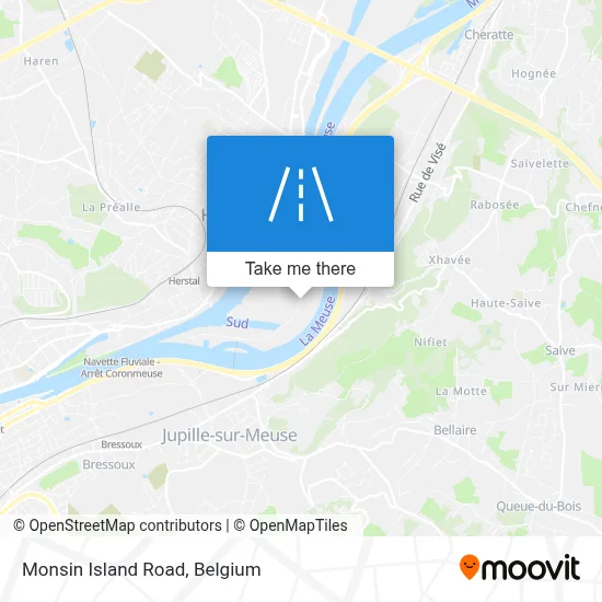 Monsin Island Road map