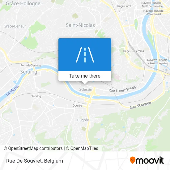 De Souvret Street map