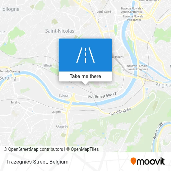 Trazegnies Street map