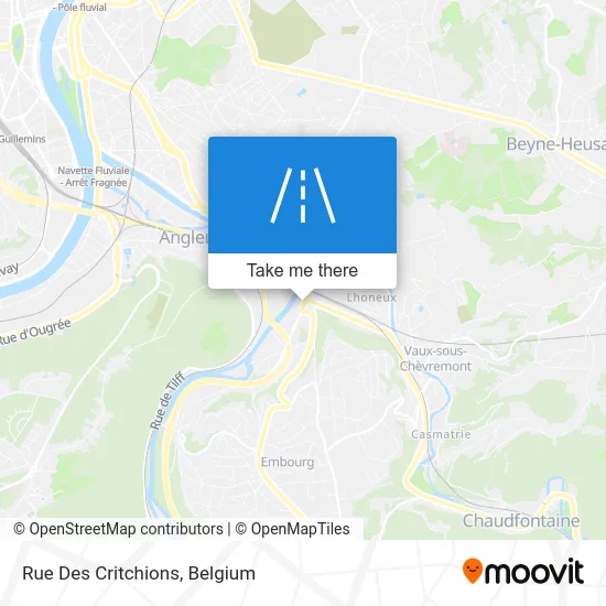 Critchions Street map