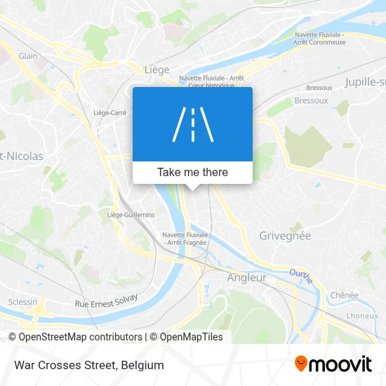 War Crosses Street map