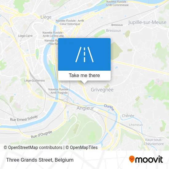 Three Grands Street map