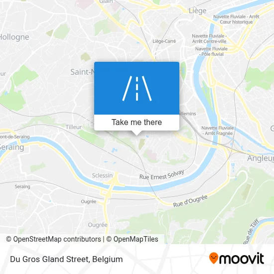 Du Gros Gland Street map