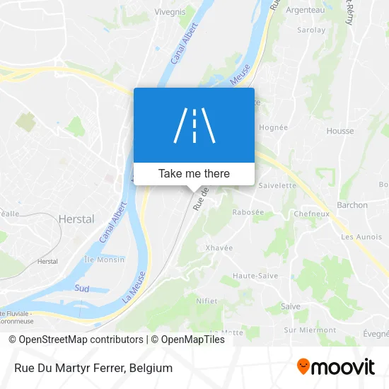 Rue Du Martyr Ferrer map
