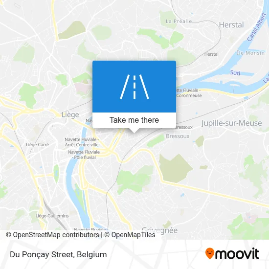 Du Ponçay Street map