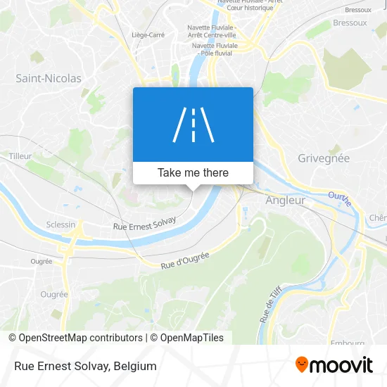 Rue Ernest Solvay map