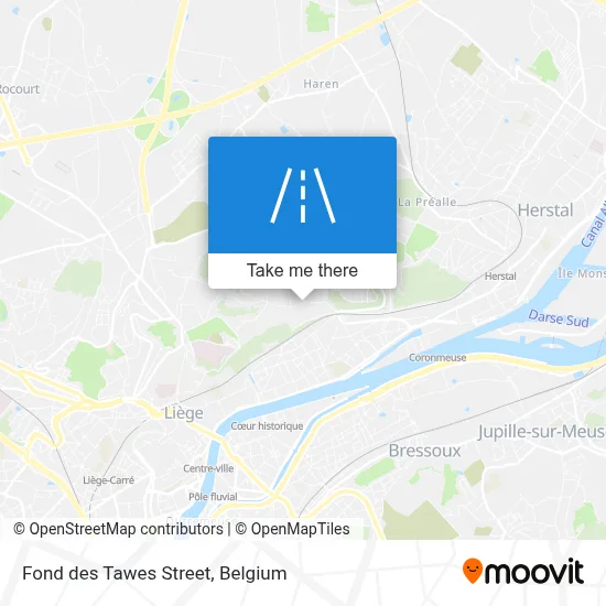 Fond des Tawes Street map
