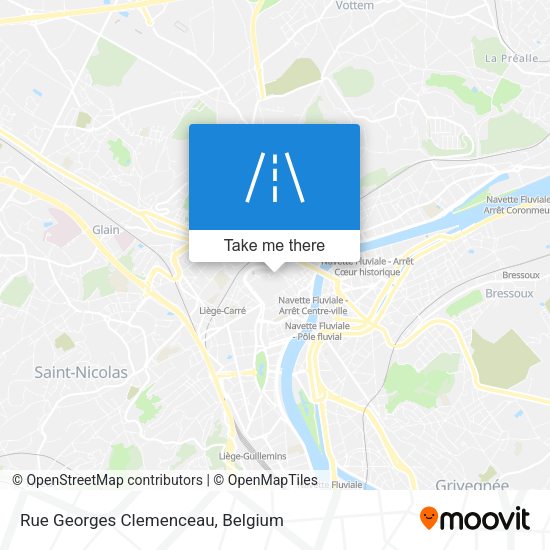 Rue Georges Clemenceau plan