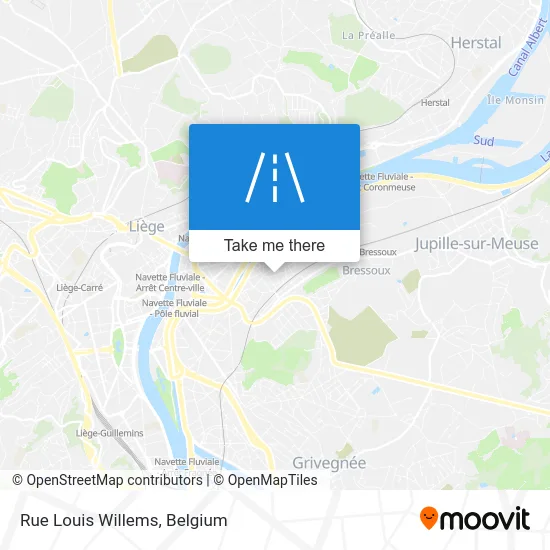 Louis Willems Street map