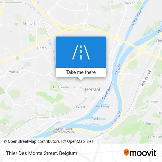 Thier Des Monts Street map
