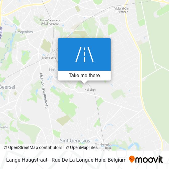 Lange Haagstraat - Rue De La Longue Haie map