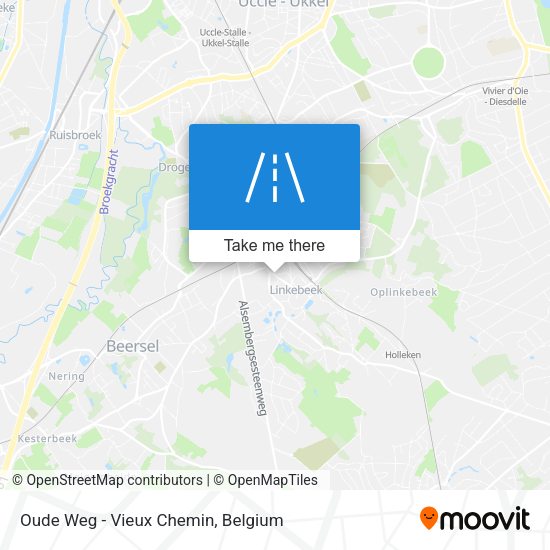 Oude Weg - Vieux Chemin plan