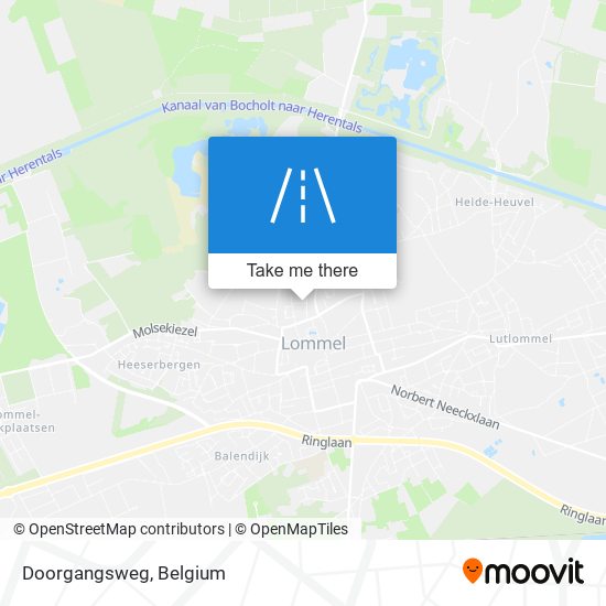 Doorgangsweg map