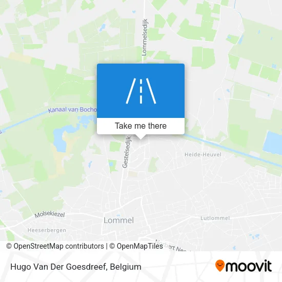 Hugo Van Der Goesdreef map