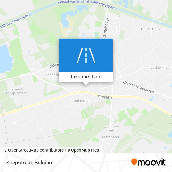 Snepstraat map