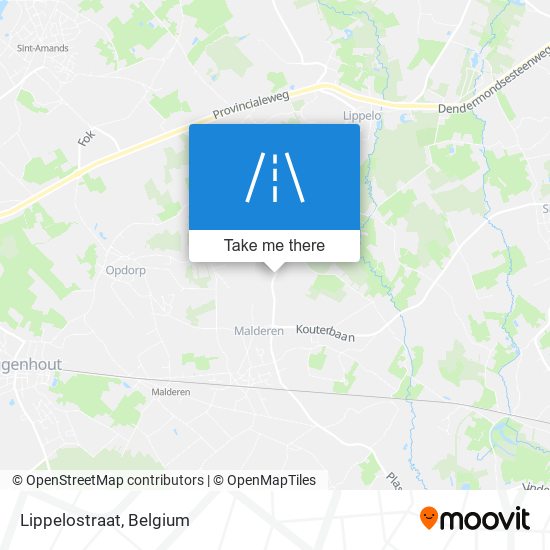 Lippelostraat map