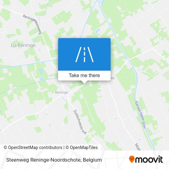 Steenweg Reninge-Noordschote map