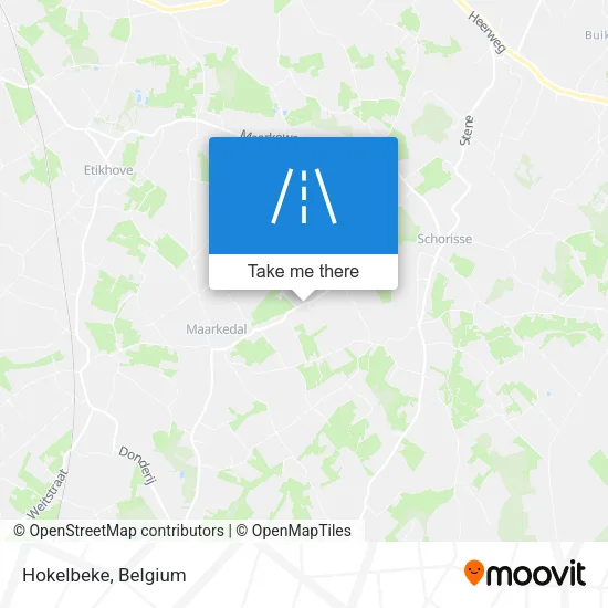 Hokelbeke map