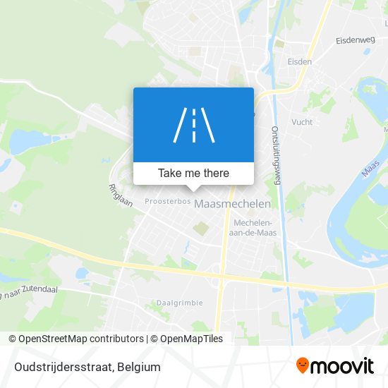 Oudstrijdersstraat map