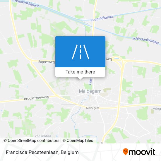 Francisca Pecsteenlaan map