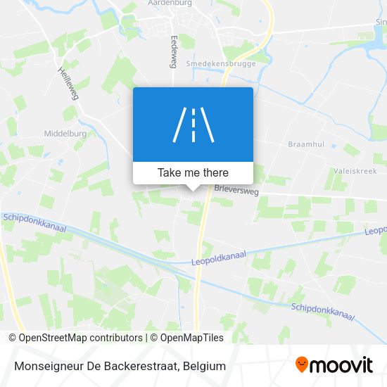 Monseigneur De Backerestraat map