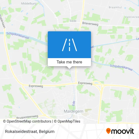 Rokalseidestraat map