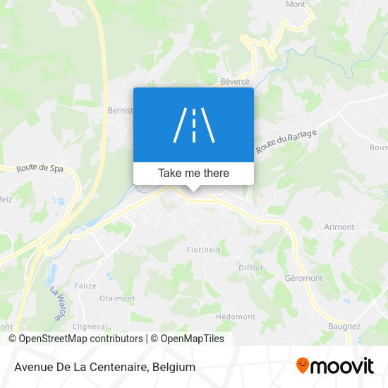 Avenue De La Centenaire map