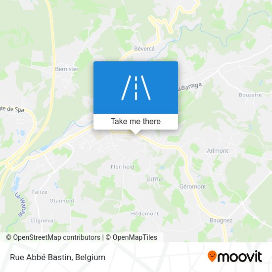 Rue Abbé Bastin plan