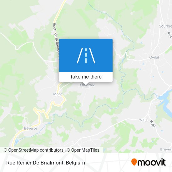 Rue Renier De Brialmont plan