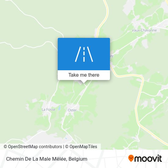 Chemin De La Male Mêlée map