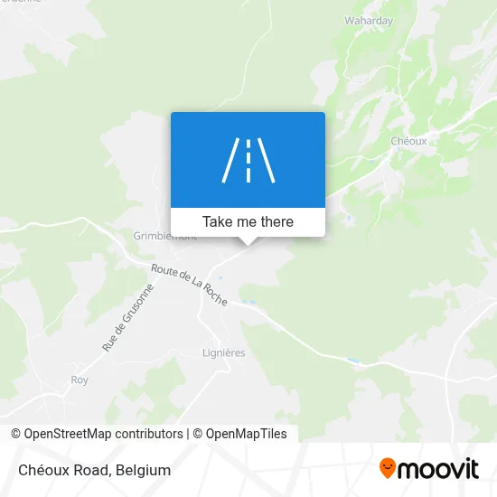 Chéoux Road map