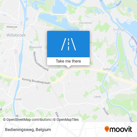 Bedieningsweg map