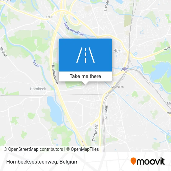 Hombeeksesteenweg map
