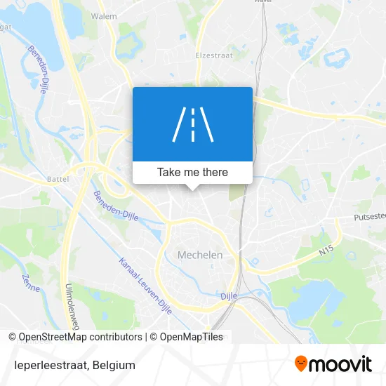 Ieperleestraat map