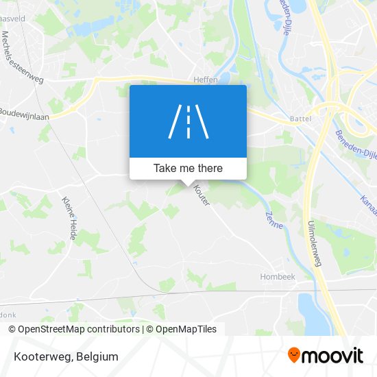 Kooterweg map