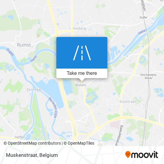 Muskenstraat map