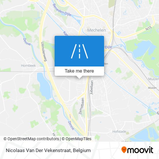 Nicolaas Van Der Vekenstraat map