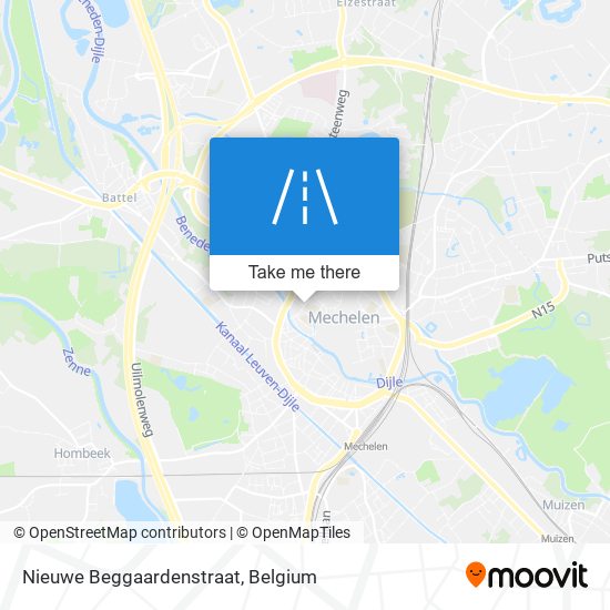 Nieuwe Beggaardenstraat map