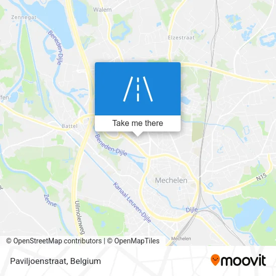 Paviljoenstraat map
