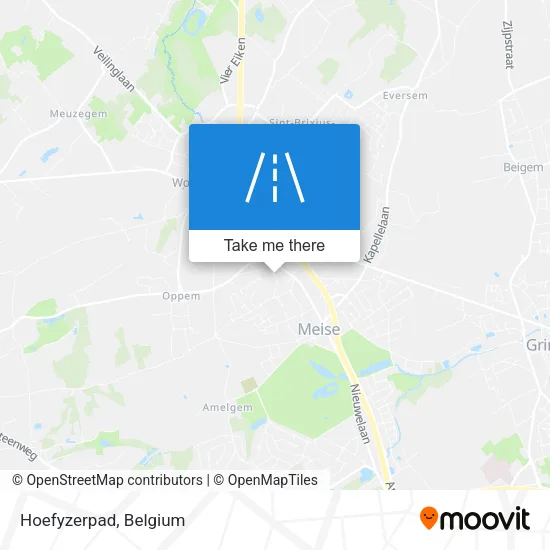 Hoefyzerpad map