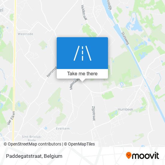 Paddegatstraat map