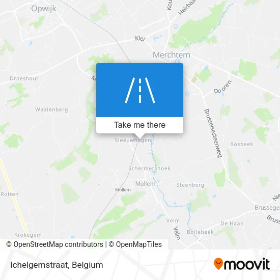 Ichelgemstraat map