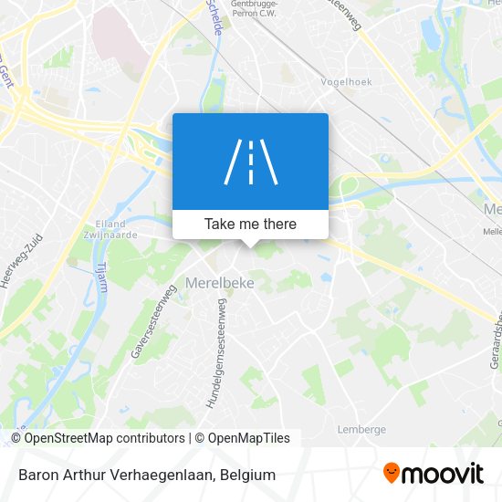 Baron Arthur Verhaegenlaan map
