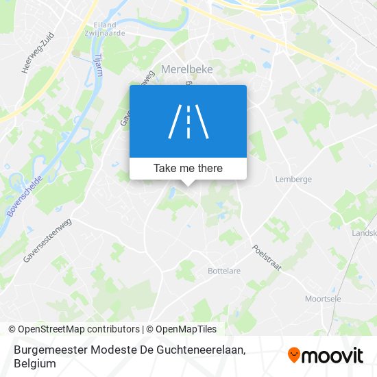 Burgemeester Modeste De Guchteneerelaan map